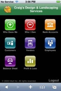 QuickBooks online iPhone